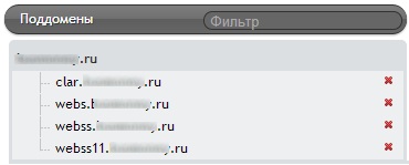 Как удалить поддомен поддомен