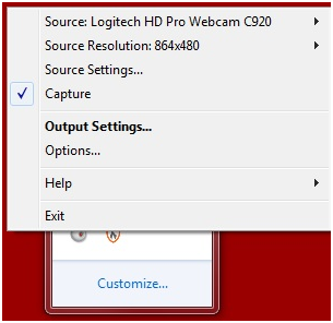 VerysoftWebcamsplitter настройка