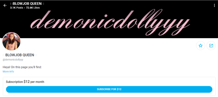 Demonic Dolly onlyfans