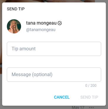 send tip onlyfans