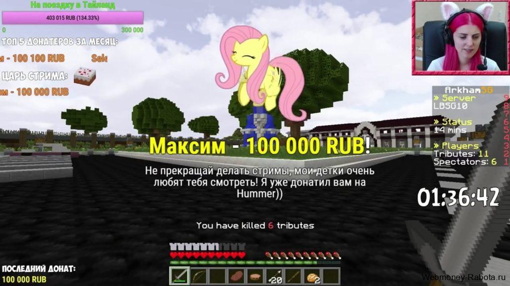 Проведение стримов